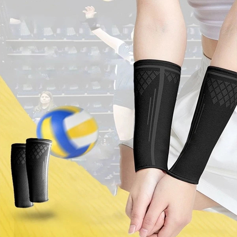 1 Paio Di Maniche Per Braccia Da Pallavolo Per Studenti, Fascia Elastica  Per Polso, Protezioni Per Gomiti, Lunghezza Estesa