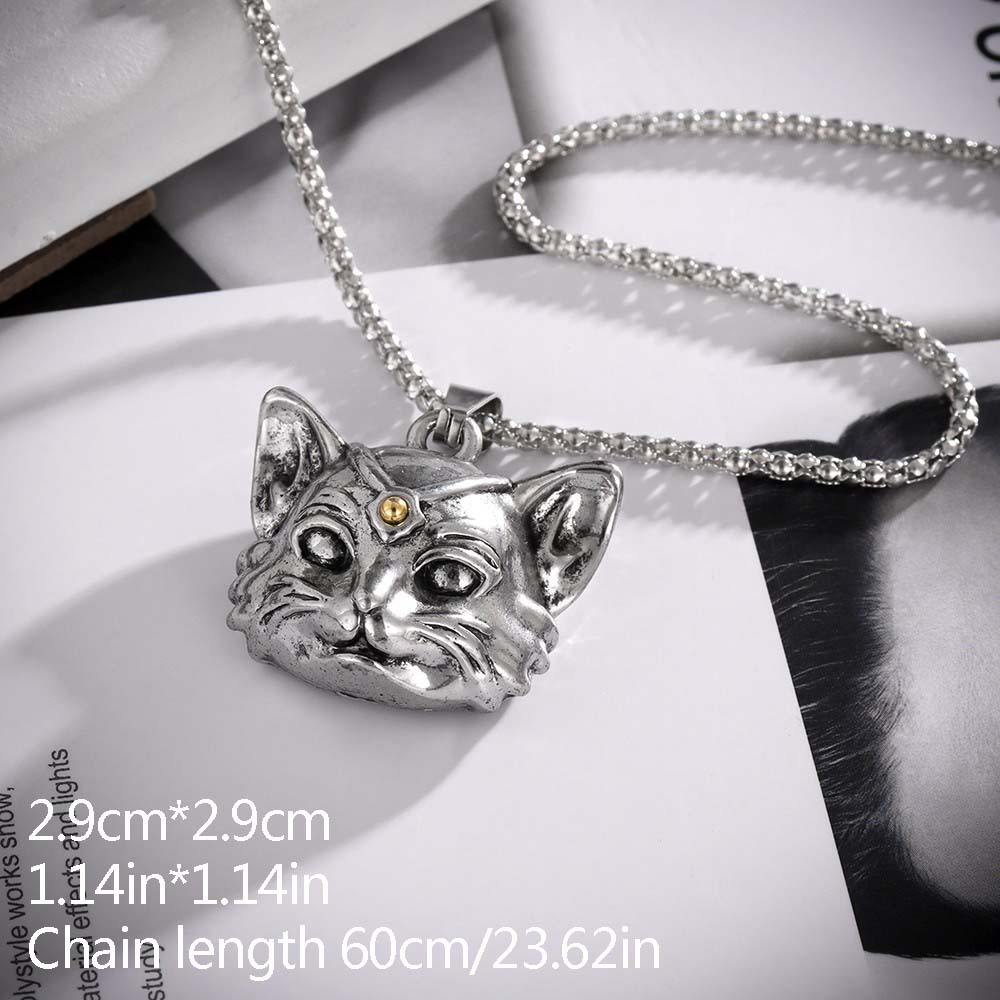 Cat on sale head necklace