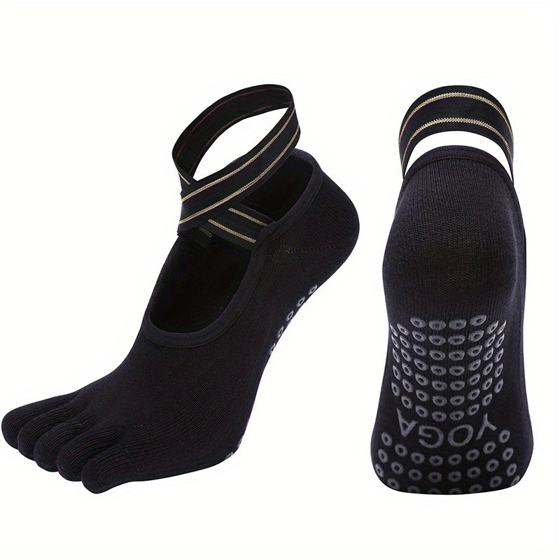 SISSEL® Yoga Socks / Yoga Socken in schwarz