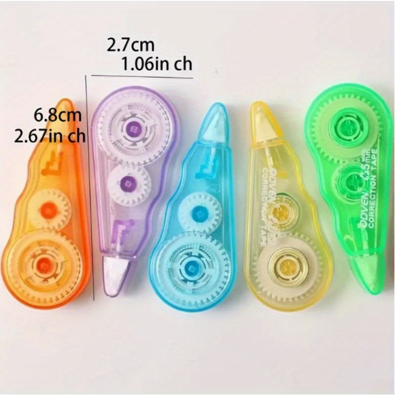 ECLET Correction Tape - Pack of 2 Pcs Correction Tape 12 Meter X 5 MM, for  Journal, Correction Pen, Whitener for Correction, Stationary Items