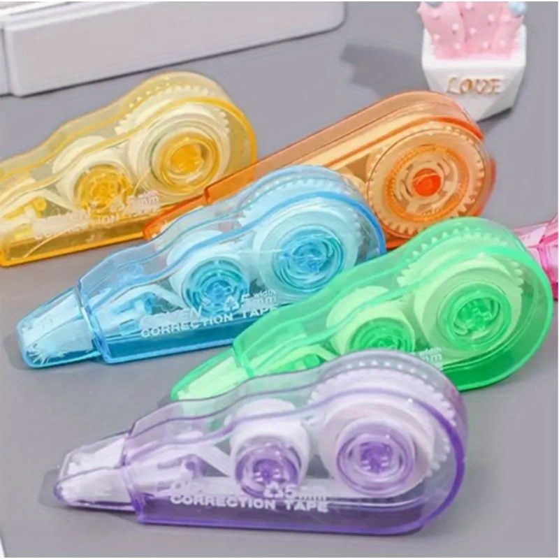 100 Pack Mini Correction Tape correction Correctional Tape Ink Corrector  Tape Colorful Wipe out Tape Eraser Instant Correction Applicator for Office