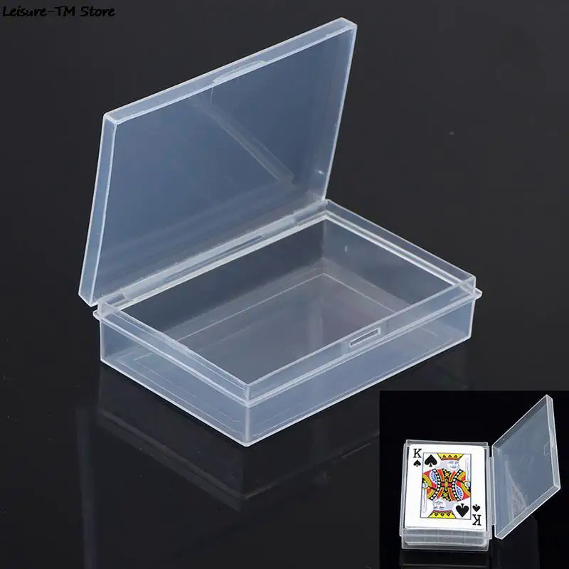 12Pcs Transparent Storage Box Set Plastic Trading Card Storage Box