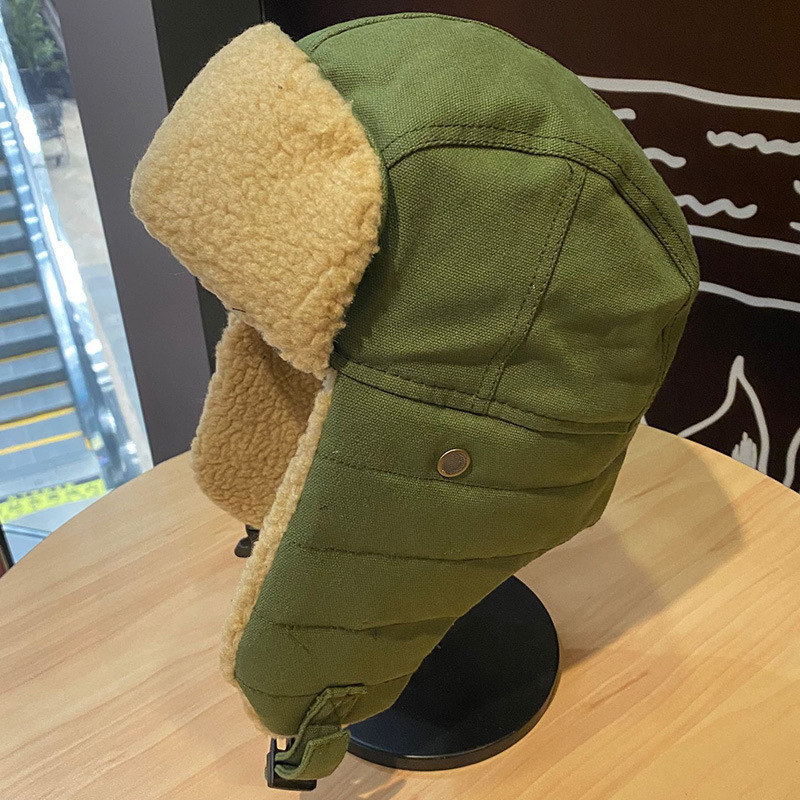 Winter Thickened Thermal Ear Protectionhat Bomber Hat Men - Temu