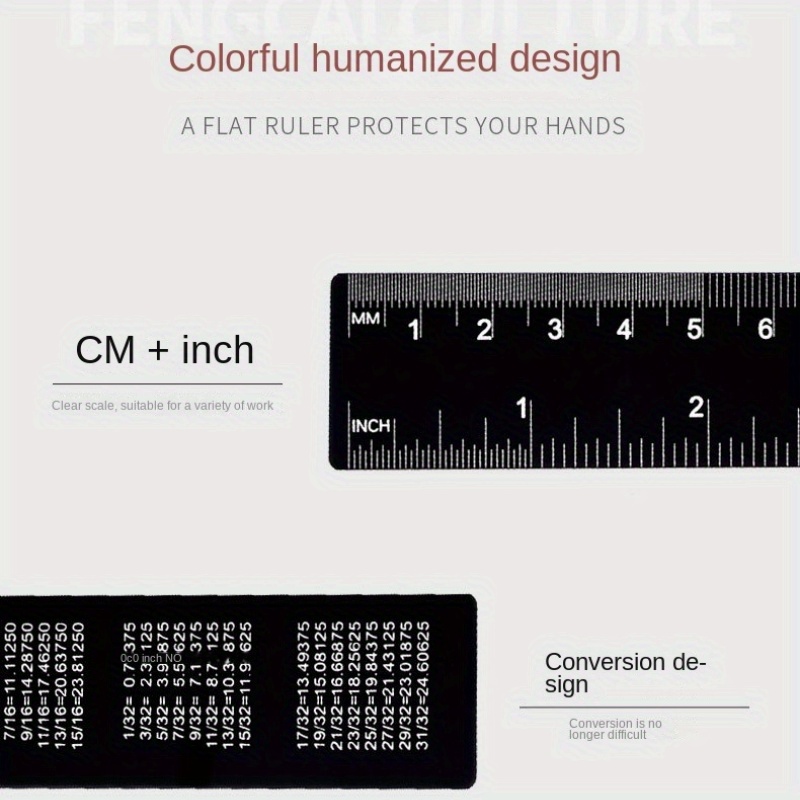 Aluminium mini ruler 15cm - Cinqpoints