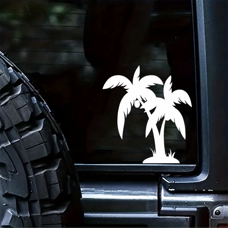 Coconut Palm Tree Vinyl Waterproof Sticker Decal Car Laptop Wall Window  Bumper Sticker 5