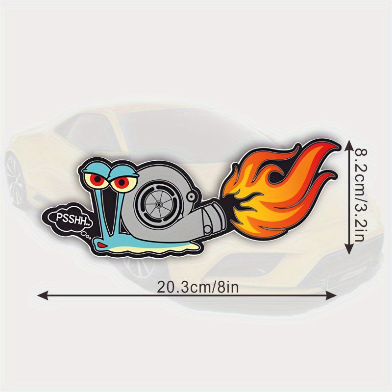 Turbo sticker badge decal. Turbocharger text with flame logo icon