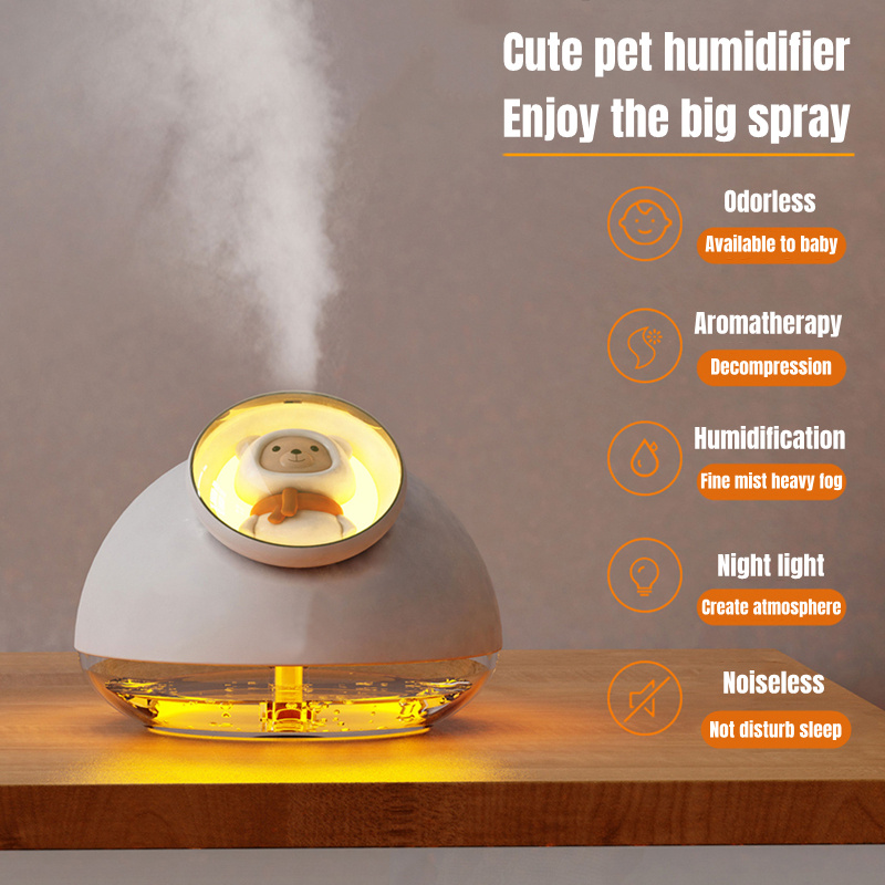300ml 7 Color LED Lights Fog Humidifier - Mist Air Humidifiers for Bedroom  / Living Room / Baby with Night Light /Aroma Humidifier/Aromatherapy  Essential Oil Diffuser 