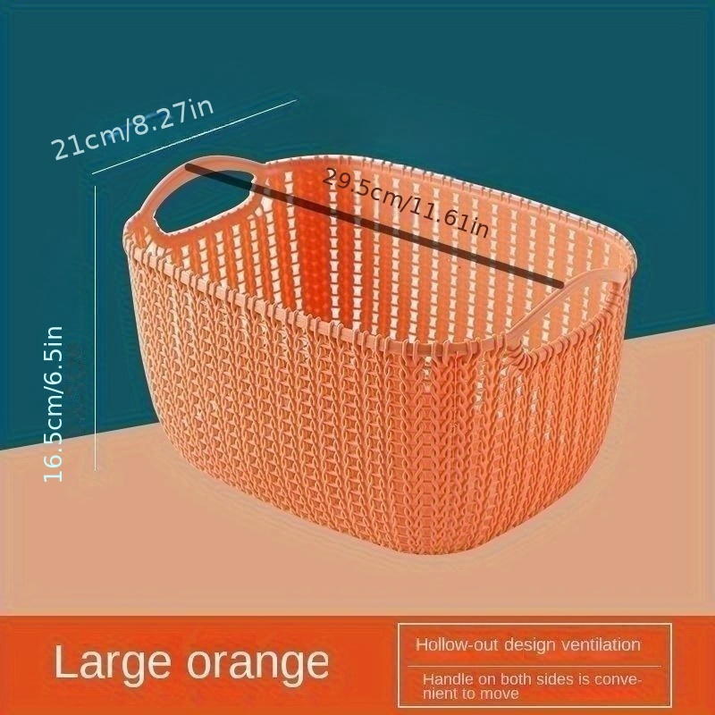 Portable Hollow Storage Box, Thickened Rectangular Plastic Storage Basket  For Cosmetic, Stationary, Toiletry, Medicine And Sundries, Household  Multi-functional Storage Organizer - Temu