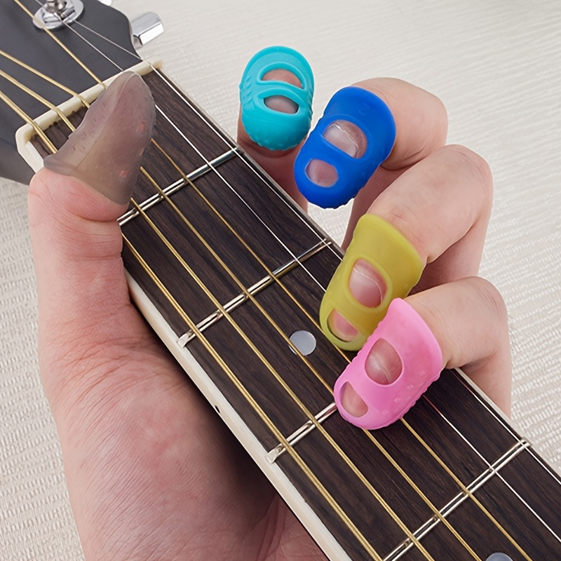 Silicone Finger Protectors Guitar Fingertip Protectors - Temu