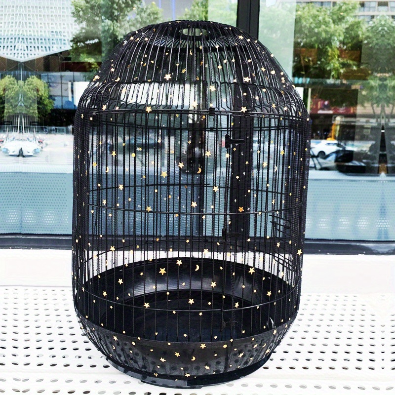 Adjustable Bird Cage Net Cover Bird Seed Guard Catcher Star - Temu