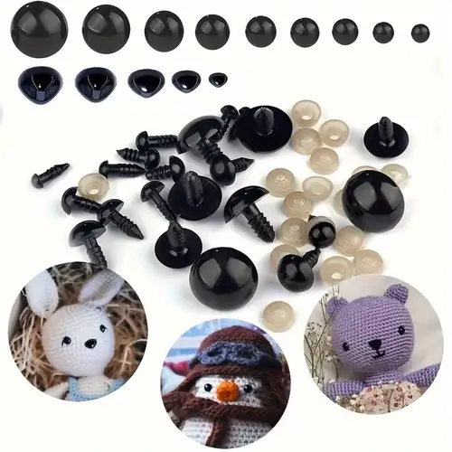 560pcs Plastic Safety Eyes And Noses In Various Sizes For Diy Crafts,  Crochet Toys And Stuffed Animals