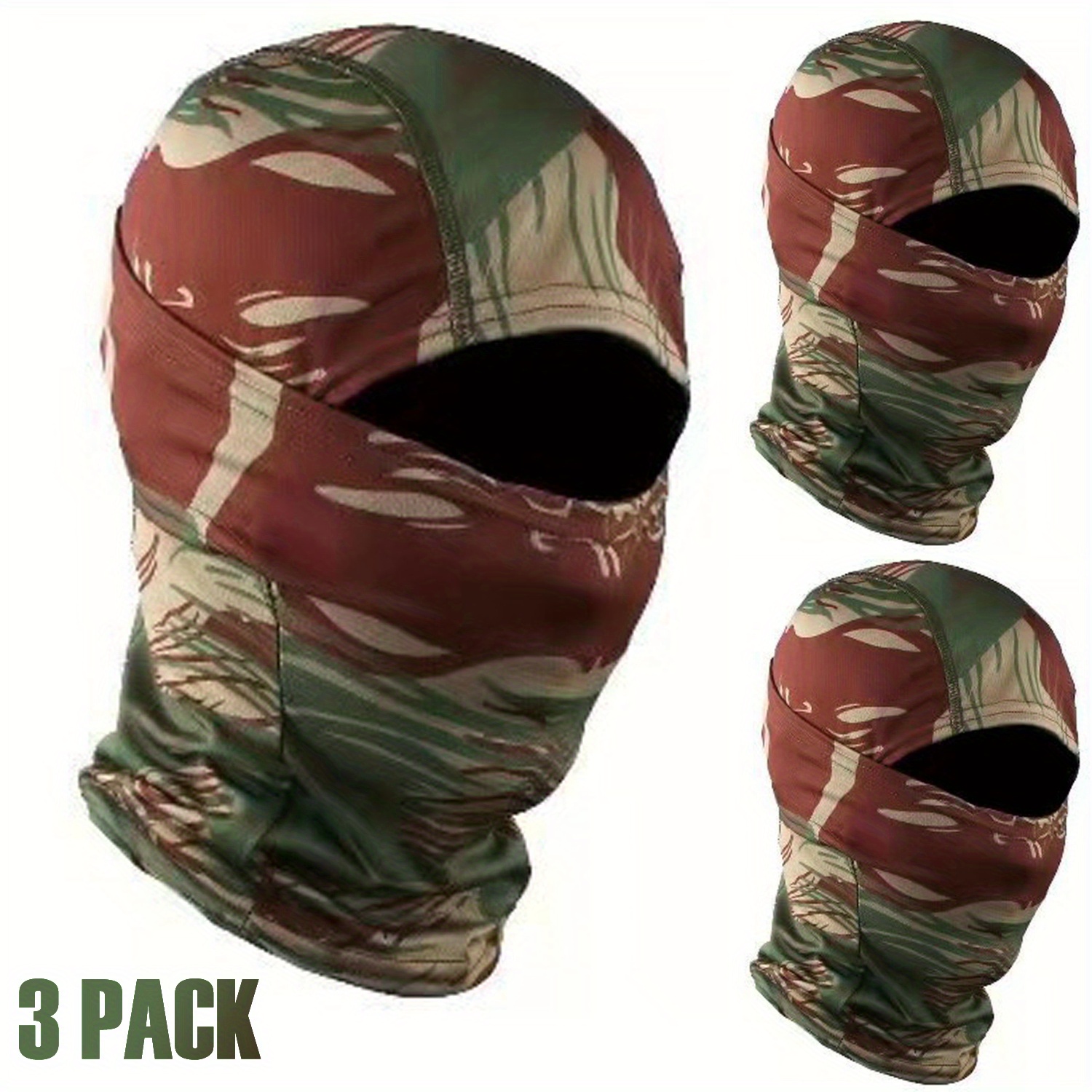 Viworld Military Camo Face Mask Bandana Balaclava Hood Headwear for Men  Women Tactical Training Cycling Ski Wind-Resistant Hunting 