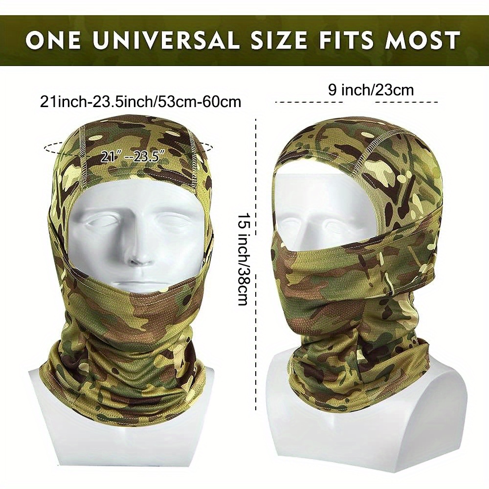 3pcs Military Camo Face Mask Balaclava Hood Headwear For Men Women Training Cycling  Ski Windproof Hunting Face Cover - Sports & Outdoors - Temu