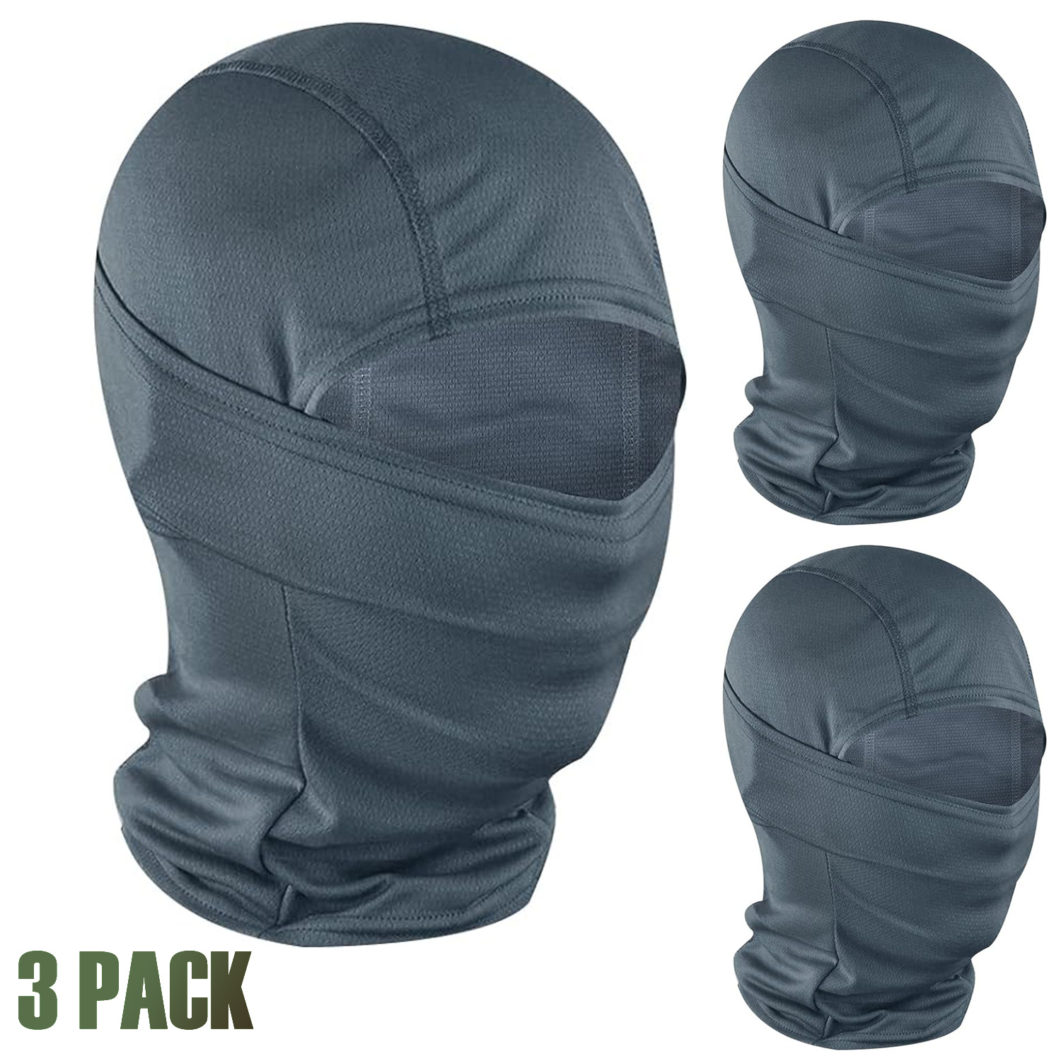 Military Camo Face Mask Bandana Balaclava Hood Headwear for Men Women  Tactical Training Cycling Ski Wind-Resistant Hunting,V-2pc Mc Black 