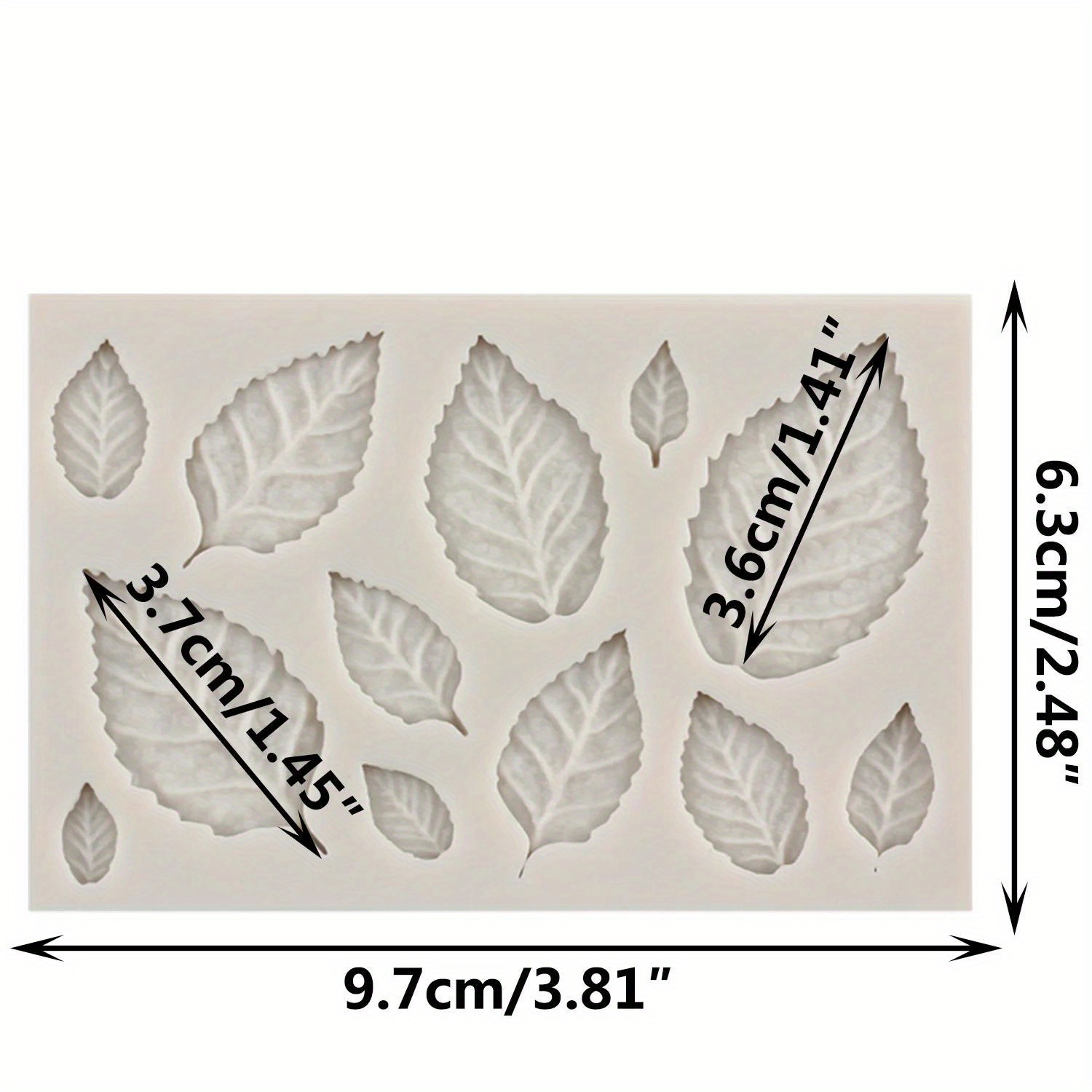 1pc rose leaves silicone cake mold flower cupcake topper fondant cake decorating tools baking candy clay chocolate gumpaste moulds details 3