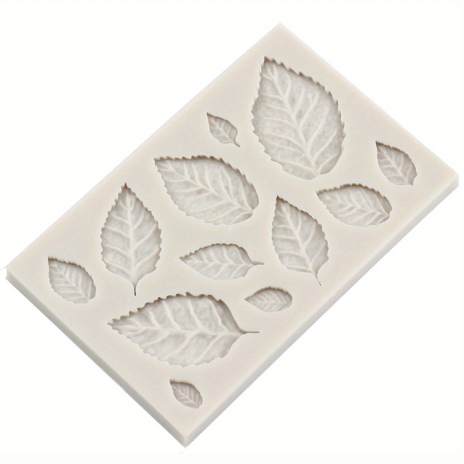 1pc rose leaves silicone cake mold flower cupcake topper fondant cake decorating tools baking candy clay chocolate gumpaste moulds details 5