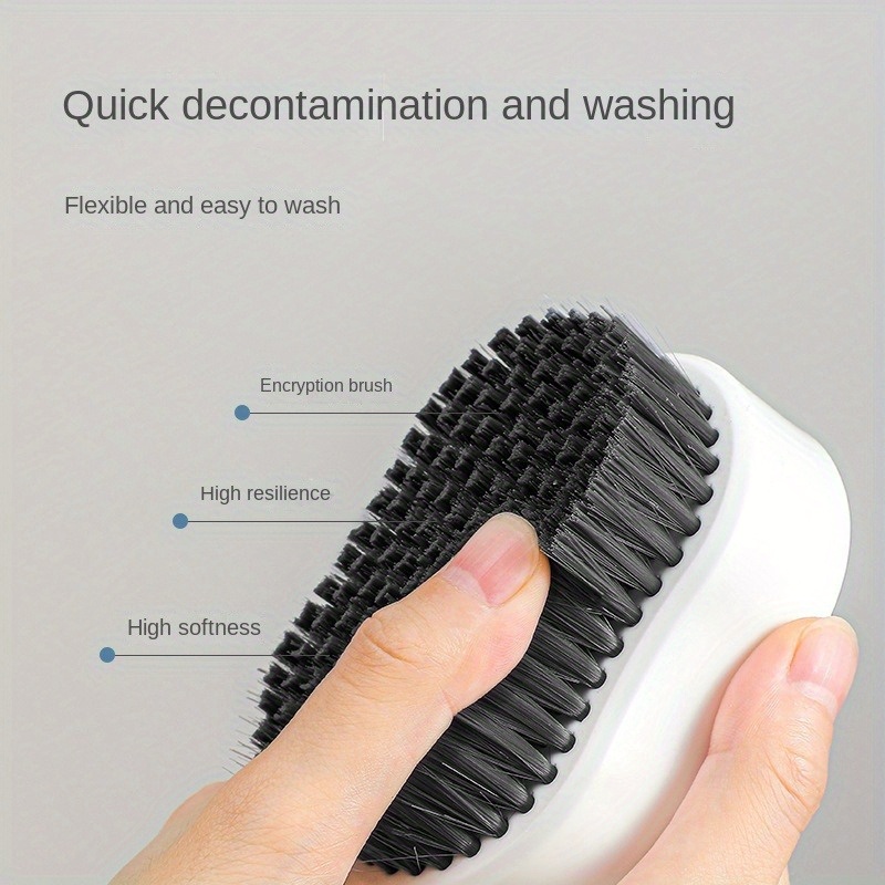 1pc Plastic Multifunctional Cleaning Brush For Household, Simple And  Portable, Hard Bristle For Shoe Cleaning, Various Colors Available