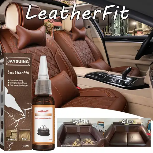 Leather Repair Kit Restore Couch Furniture Car Seat Vinyl Red Chianti