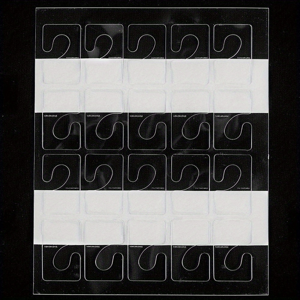 100 Crochets Auto-adhésifs Transparents Pour Affichage - Taille 4,5 X 4 Cm - Idéal Pour Boutique, Bureau Ou Maison