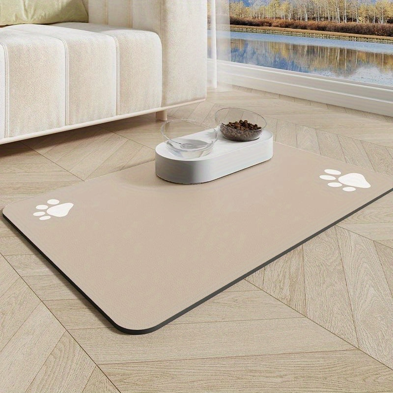 Pet Feeding Mat Absorbent Dog Placemat Mat For Food - Temu