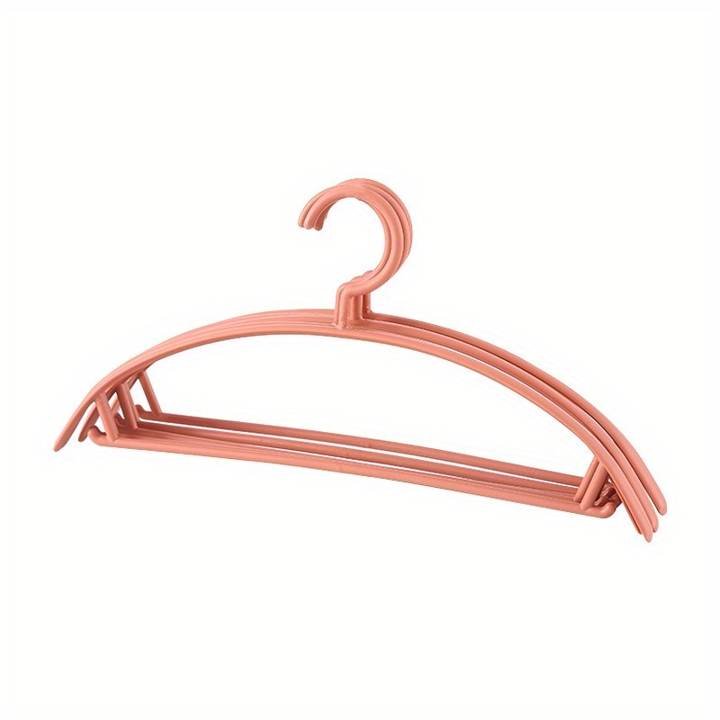 10pcs Nonslip Wide Shoulder Plastic Clothes Hangers, Adults