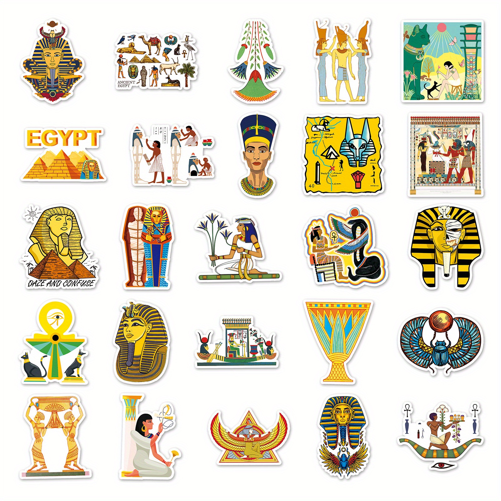 Cute Stickers for Laptop and Water Bottle Egypt