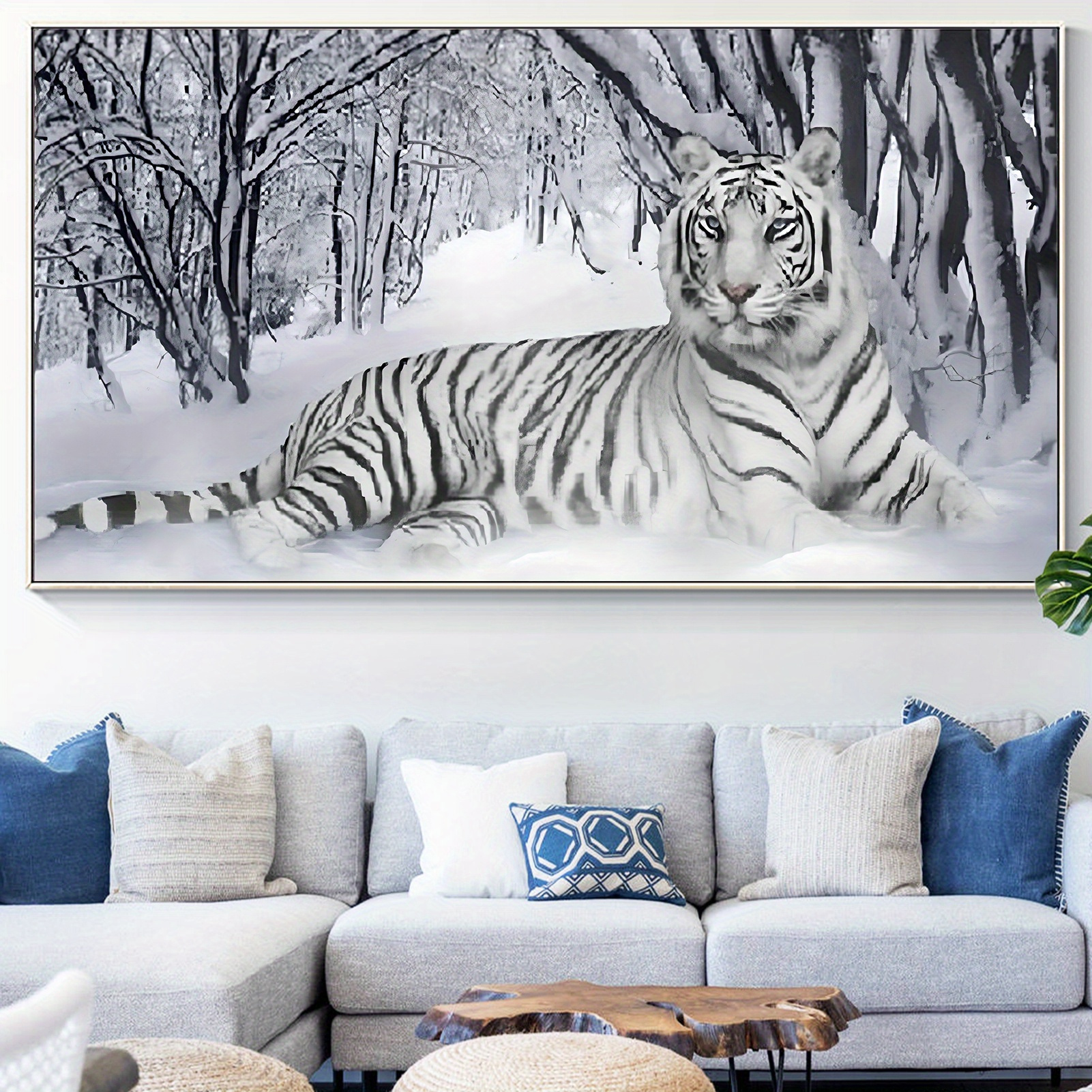 Diamond Painting Tiger Diamond Art 5D Diamond Painting Kits for Adults/Kids  DIY Paint by Numbers, Big Diamond Paintings diamond dot Gem Art Crafts for