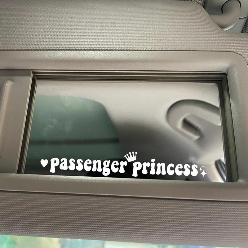  Aolamegs 3 Pack Passenger Princess Stickers, Cute Vinyl  Stickers for Car Window Rearview Mirror, Funny Girl Car Accessories Car  Mirror Decal, Pink : Automotive