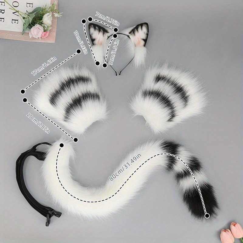 Animal Cat Ears Headband Cosplay Party Costume Ideal Choice - Temu