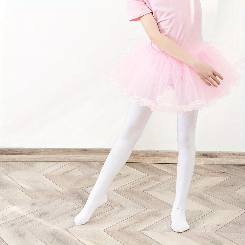 Children's White Leggings Anti ball Girl's Practice Ballet - Temu
