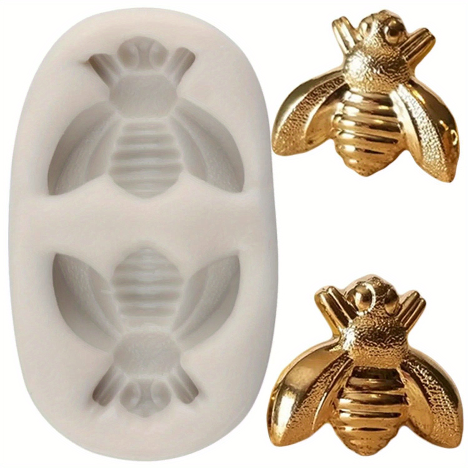 

1pc Cartoon Bee Silicone Mold Animals Party Chocolate Fondant Mould Cake Decorating Tools Cupcake Topper Resin Clay Candy Molds