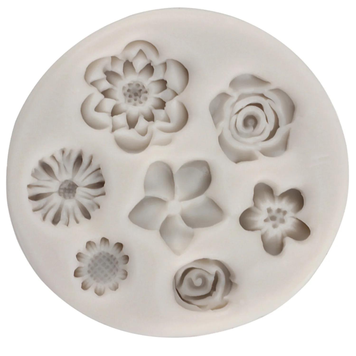 1pc silicone flowers baking mold   of flowers cake border silicone mold cupcake topper fondant mould cake decorating tools candy clay resin chocolate molds baking decor valentines day gift weird stuff christmas gift ideas details 2