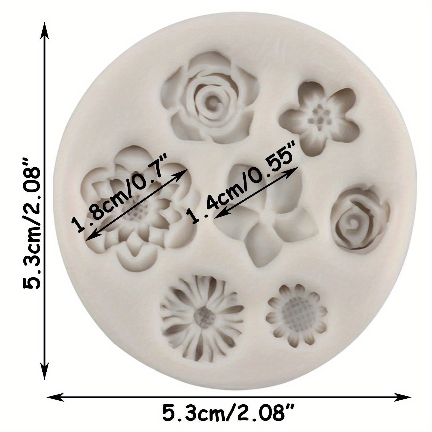 1pc silicone flowers baking mold   of flowers cake border silicone mold cupcake topper fondant mould cake decorating tools candy clay resin chocolate molds baking decor valentines day gift weird stuff christmas gift ideas details 3