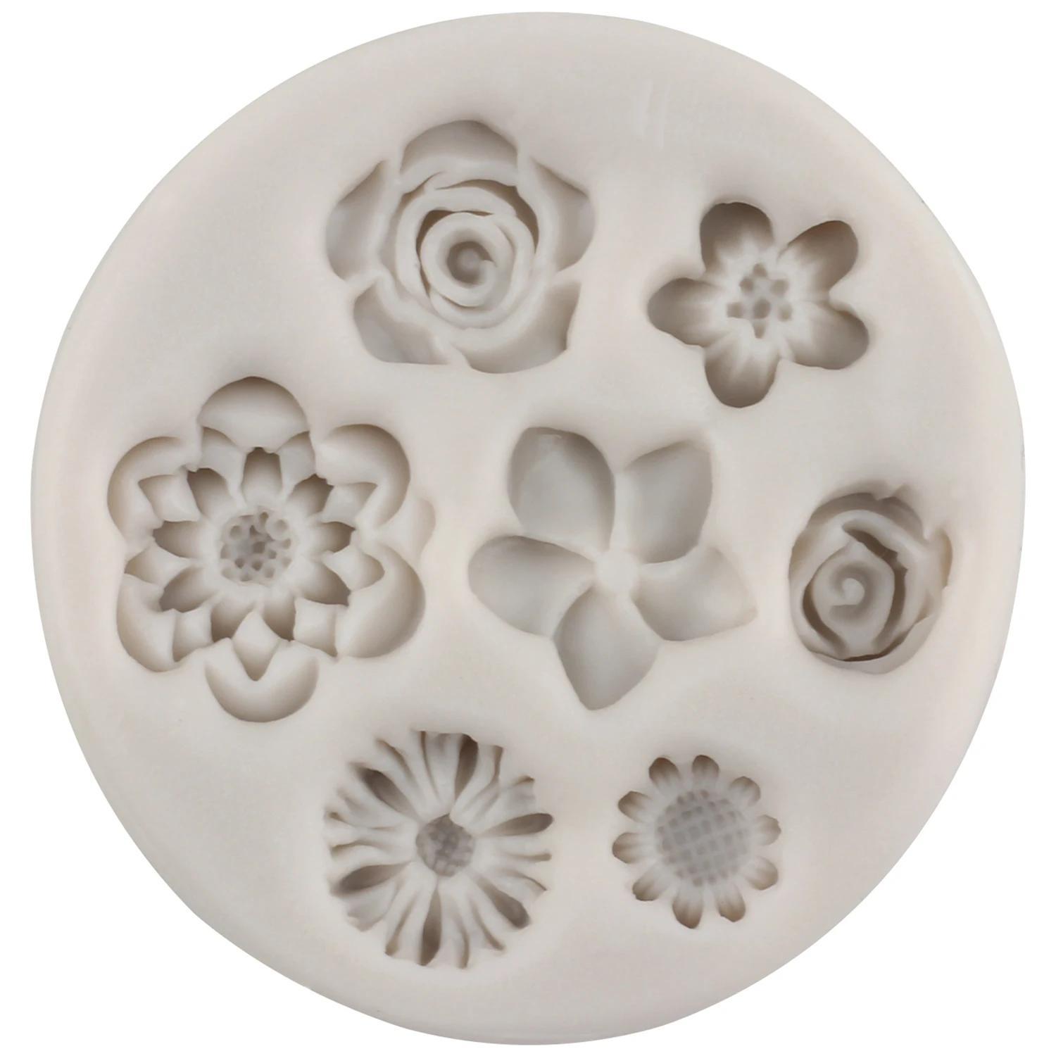 1pc silicone flowers baking mold   of flowers cake border silicone mold cupcake topper fondant mould cake decorating tools candy clay resin chocolate molds baking decor valentines day gift weird stuff christmas gift ideas details 4