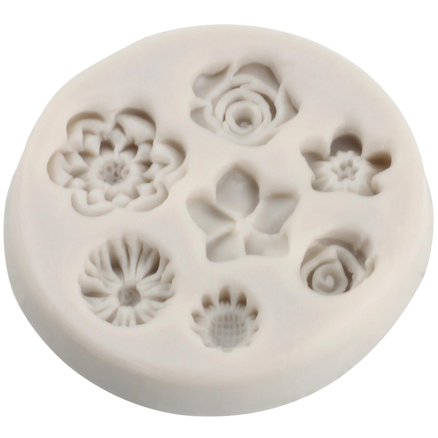 1pc silicone flowers baking mold   of flowers cake border silicone mold cupcake topper fondant mould cake decorating tools candy clay resin chocolate molds baking decor valentines day gift weird stuff christmas gift ideas details 5