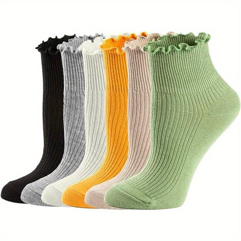 1 Paquete Calcetines Bonitos Blancos, Calcetín Informal Tobillo Volantes  Encaje Mujer, Calcetines Tubo Cortos Transpirables Cottagecore, Calcetines  Tobilleros Florales - Deporte Aire Libre - Temu