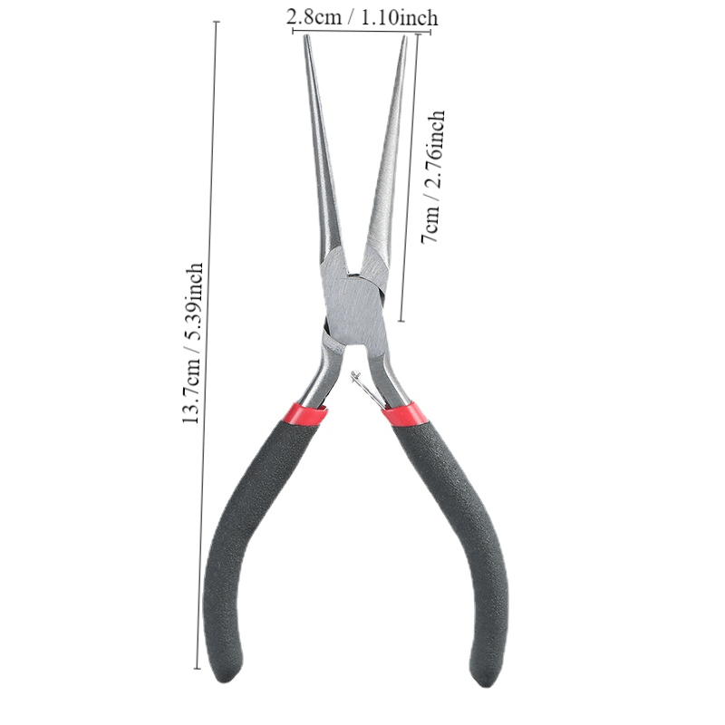 Long Pointed nose Pliers With Teeth Mini Needle Nose Pliers - Temu