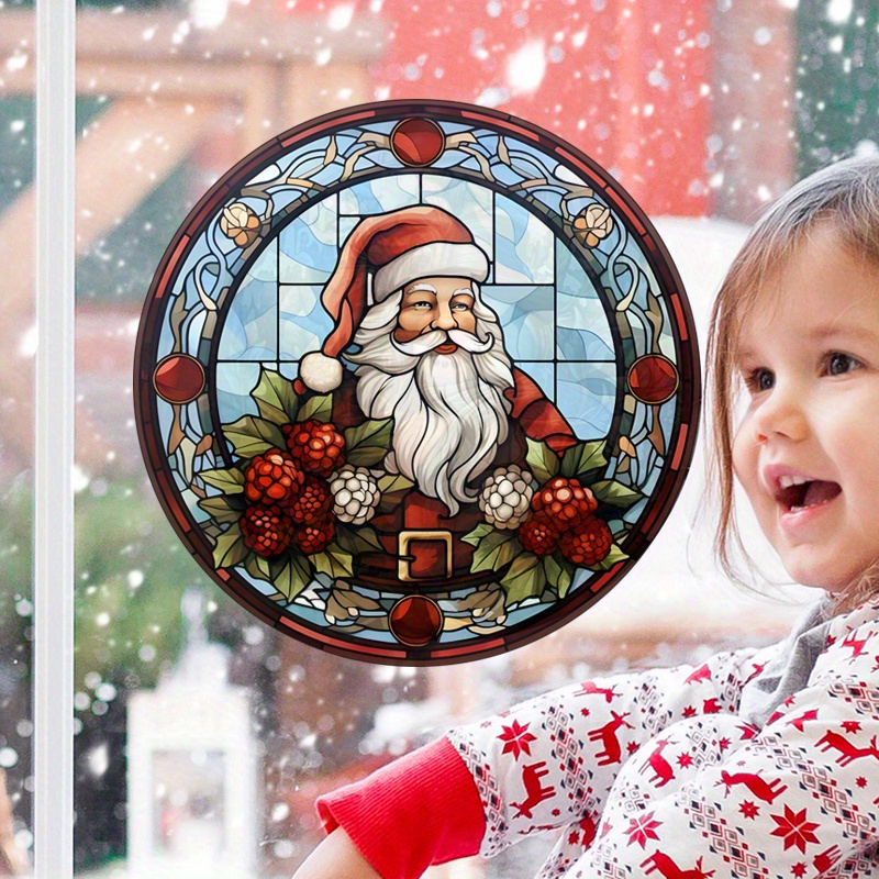 Santa Claus Window Sticker RV Home Decoration