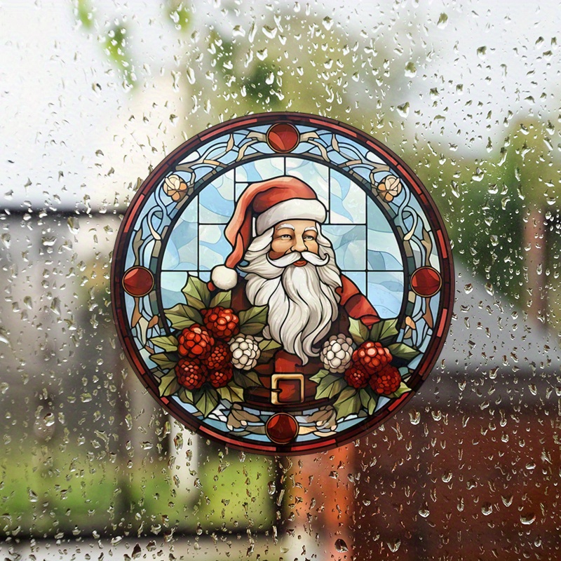 Santa Claus Window Sticker RV Home Decoration