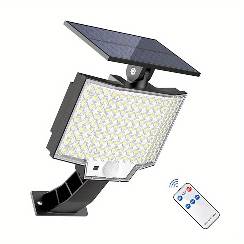 1pc 333 Led Lámpara Solar Luces Seguridad Aire Libre Sensor - Temu