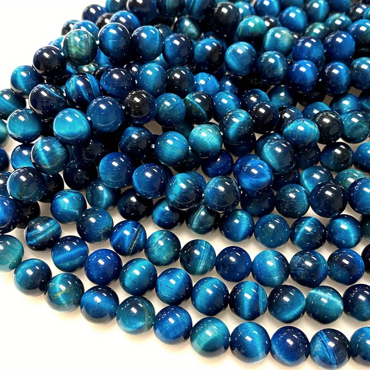 Cat Eyes Stone Beads For Jewelry Making Sky - Temu