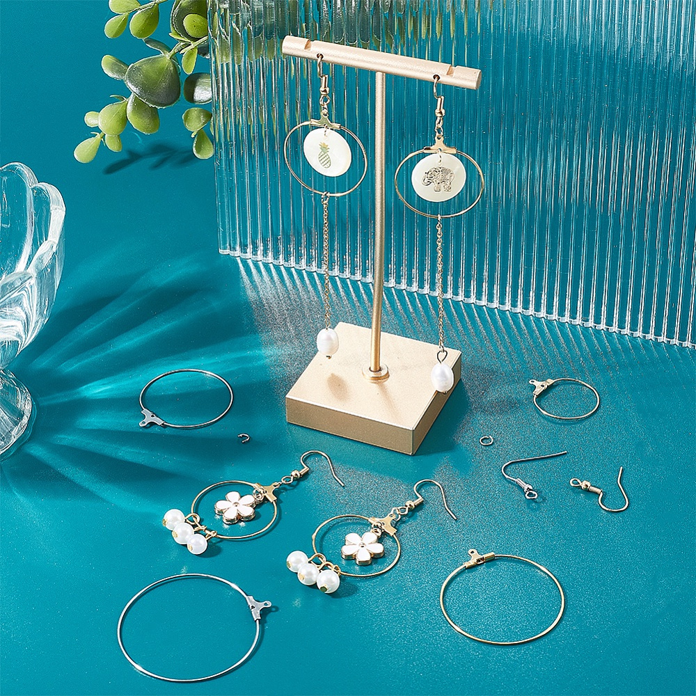 80pcs Earring Making Kit, Includes Beading Hoop, Finding Hoop