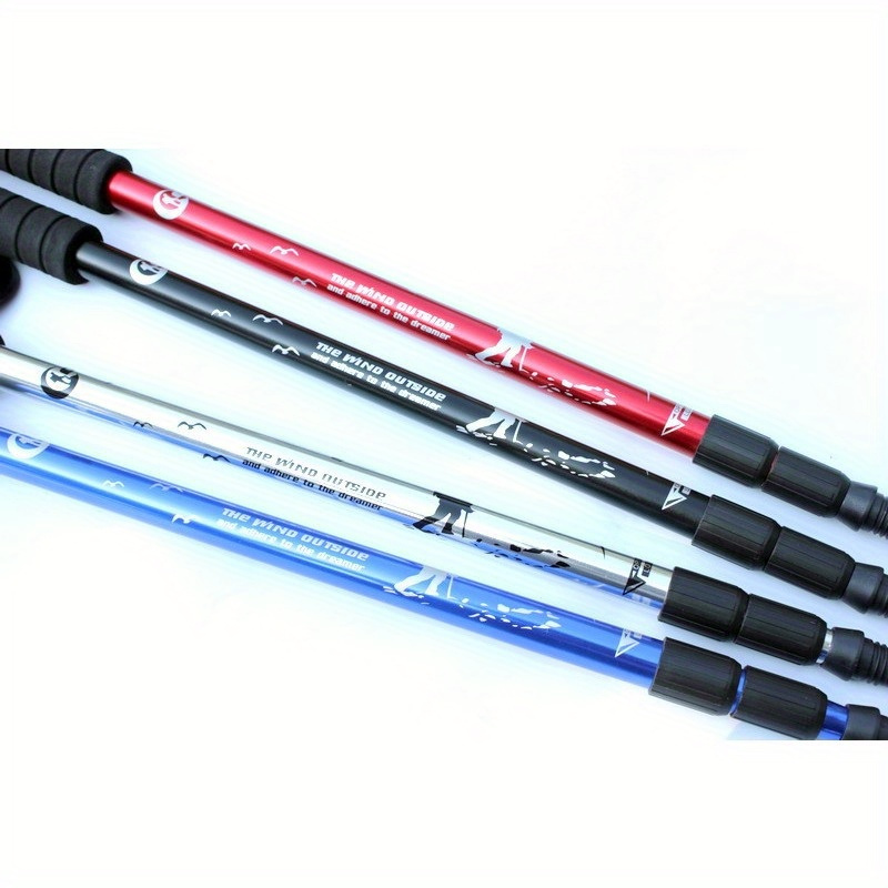 Aluminum Alloy 3 Section Shock-Absorbing Hiking Stick