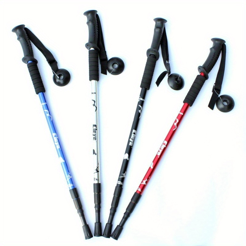 Aluminum Alloy 3 Section Shock-Absorbing Hiking Stick