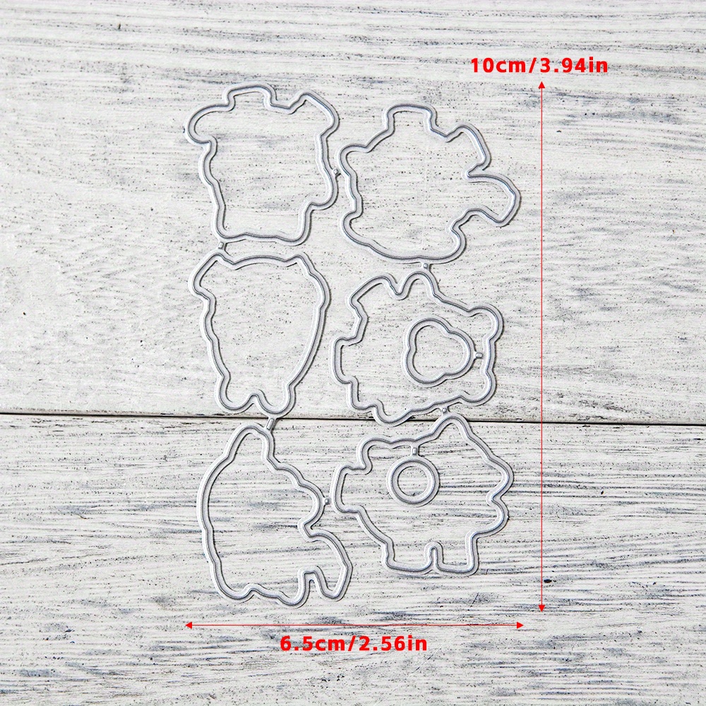 Merry Christmas Series Clear Stamp / Cutting Die For Card - Temu