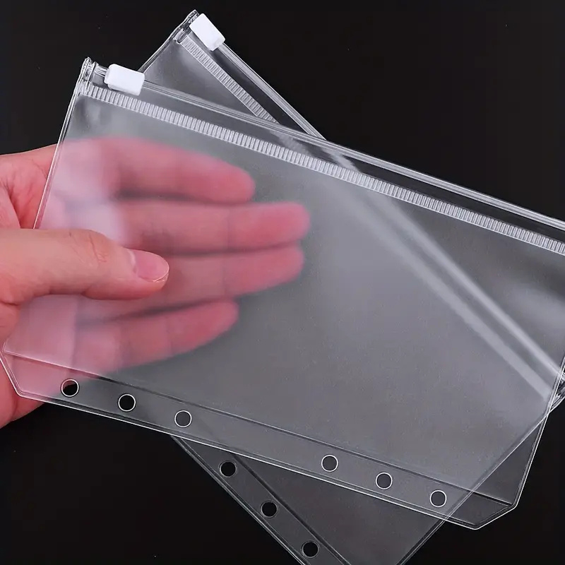 A6 Size Binder Pockets 6 Holes Budget Cash Envelopes - Temu