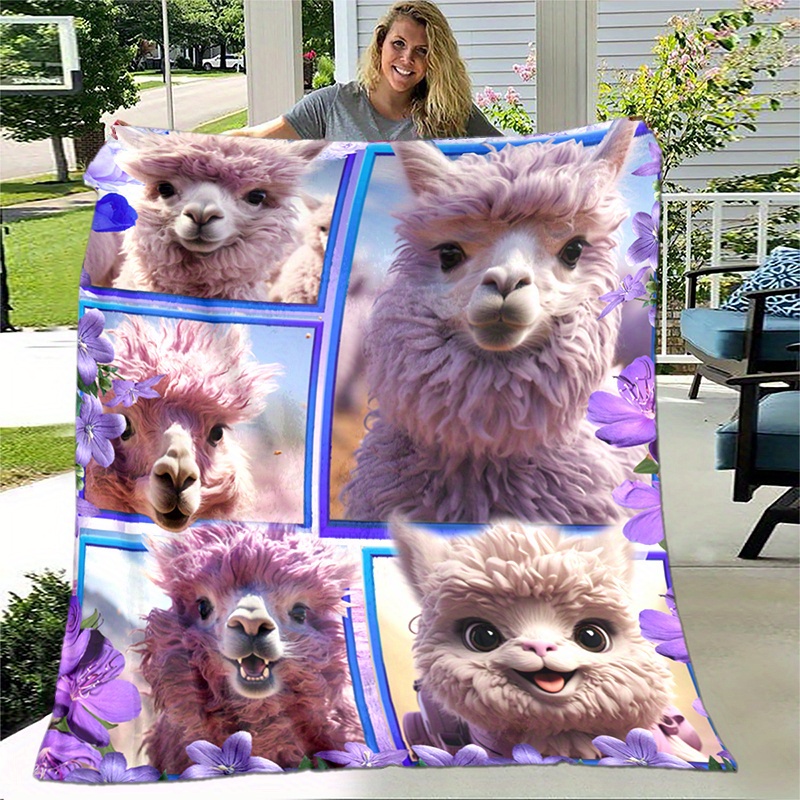 Fluffy llama online blanket