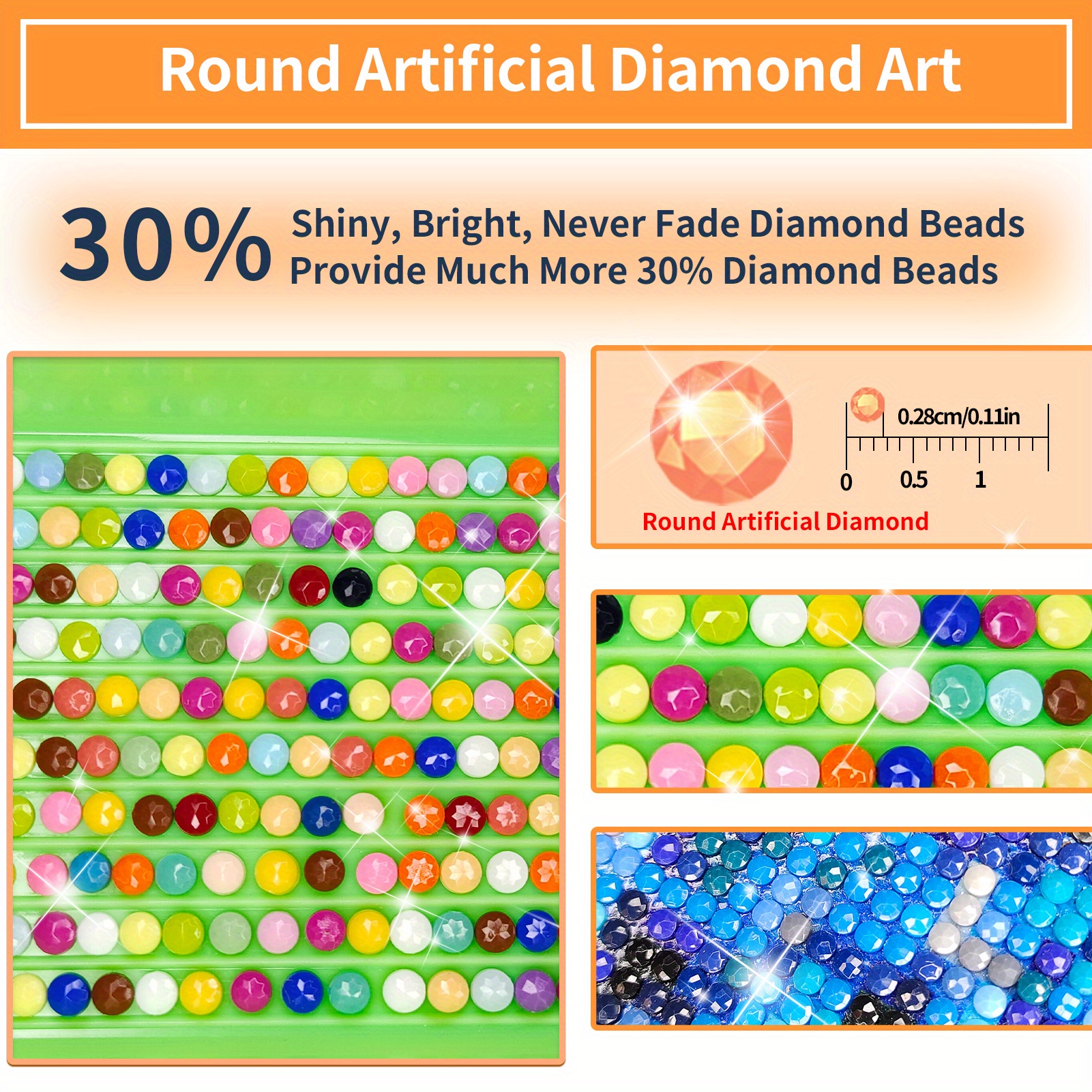 5D DIY Large Diamond Painting Kits For Adult,15.7x27.5inch/40x70cm Country  Cabin Round Full Diamond Diamond Art Kits Picture By Number Kits For Home W