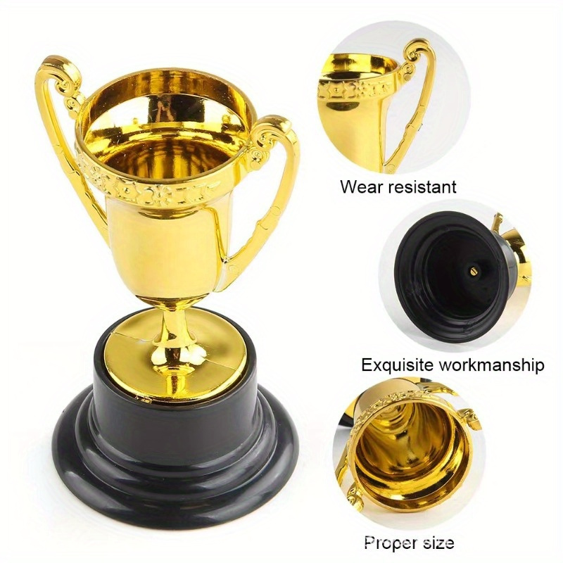 Golden World Cup Trophy Mini Metal Trophy 3 cm Height Size Gold
