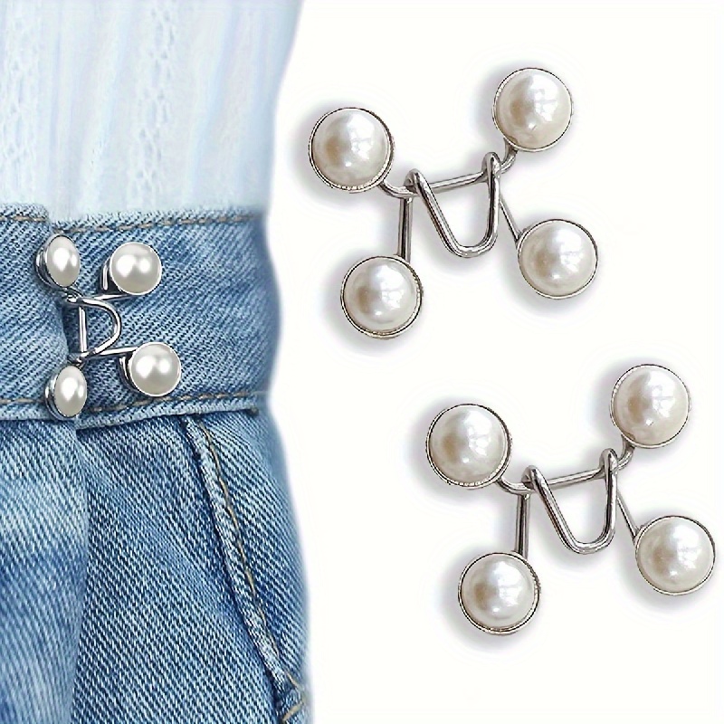 12 Sets Jean Buttons Pins For Jeans, No Sew Jean Buttons For Loose Jeans Pants  Button Tightener, Adjustable Buttons For Jeans Too Big Snap Tack Jeans